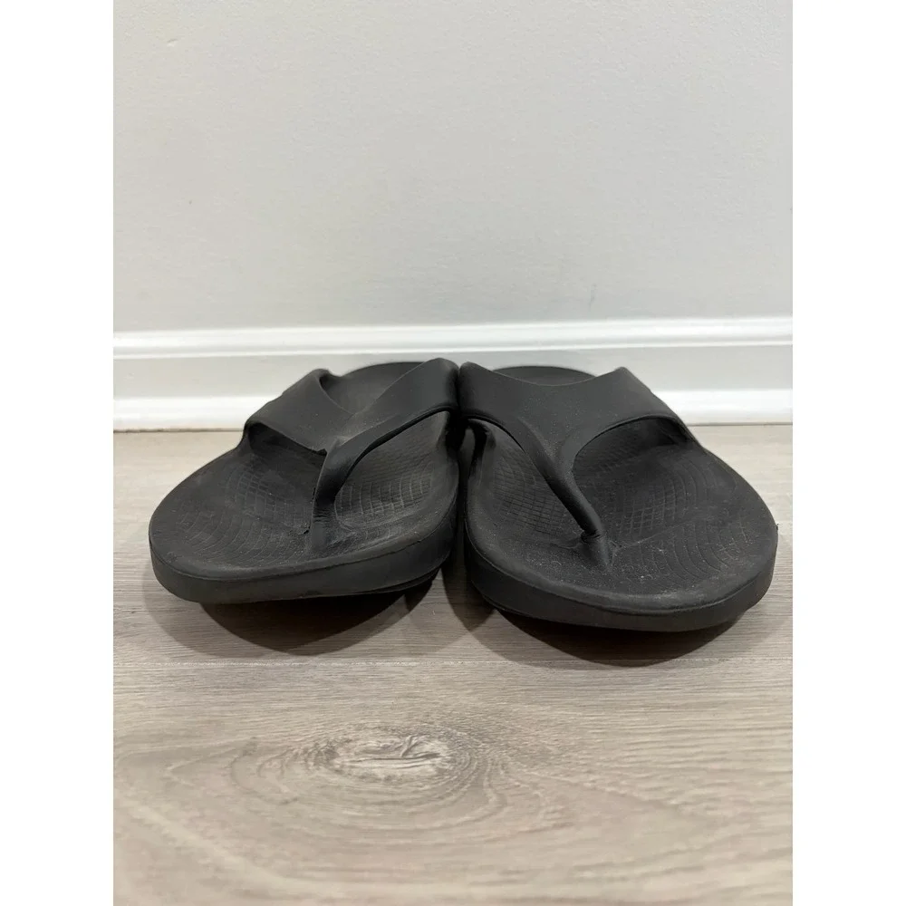 OOFOS OOriginal Recovery Sandals Black Mens M13 W15 Thong Flip Flops Comfort